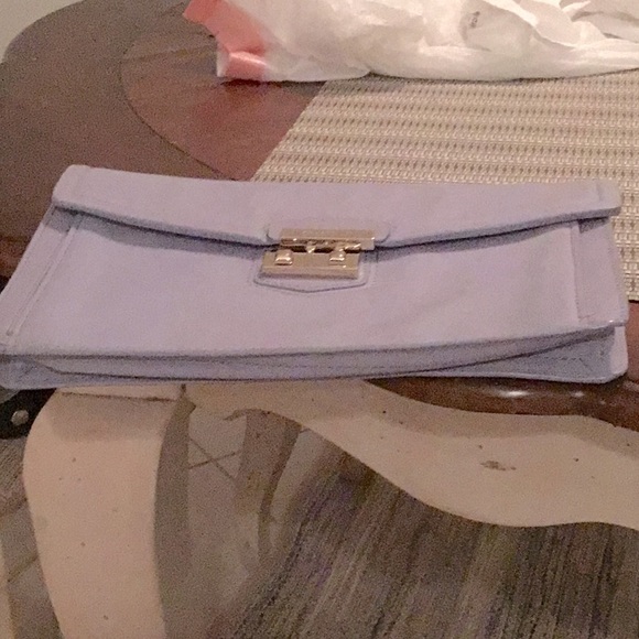 Cole Haan Vintage Lavender Leather Clutch Bag - Picture 2 of 3